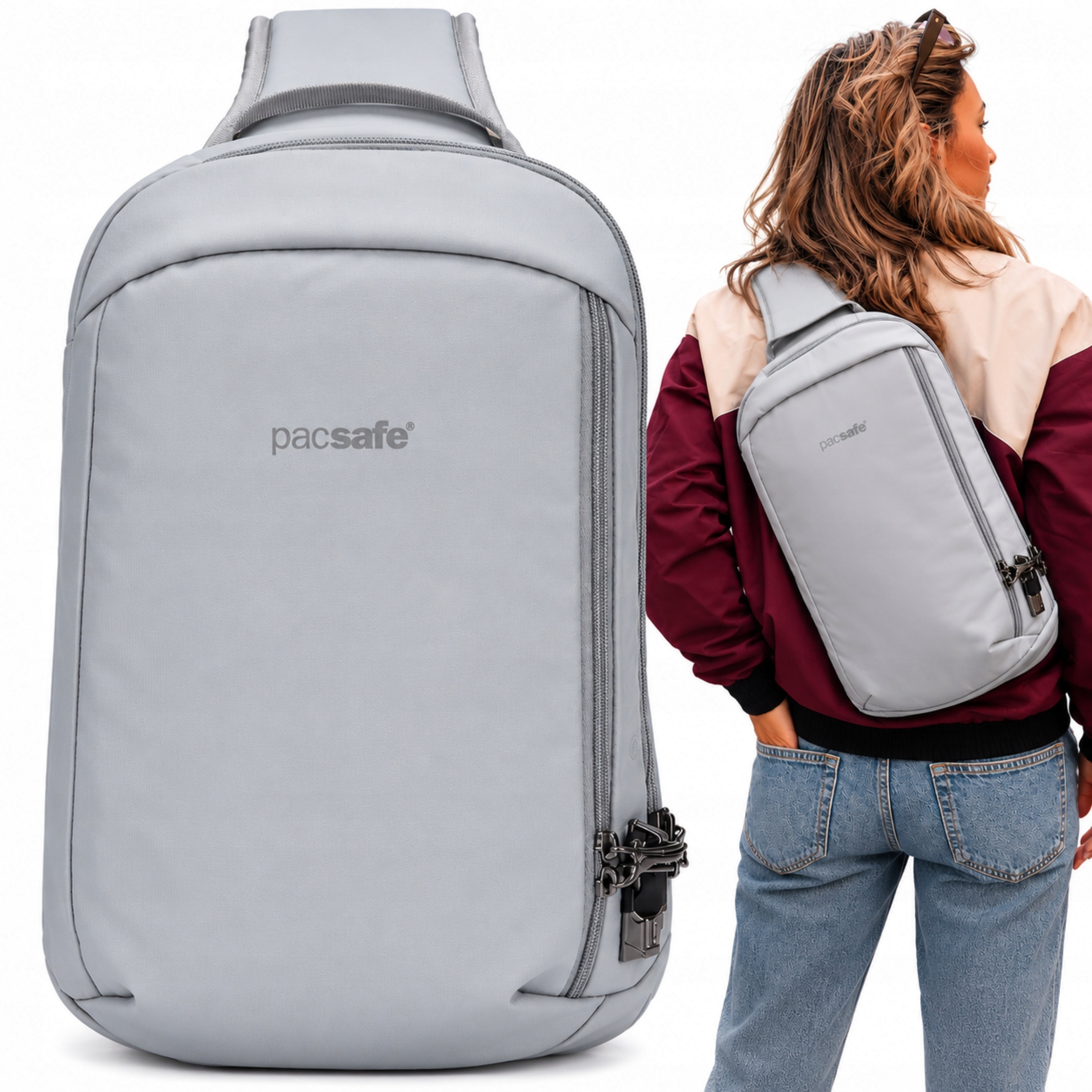 Batoh Proti Krádeži Pacsafe Vibe 325 Rfid Šedý Na Jedno Rameno Městský