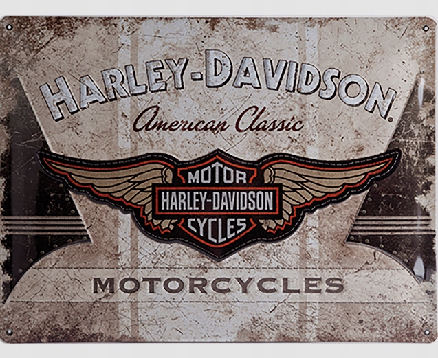 DUZA TABLICZKA TABLICA 3D HARLEY DAVIDSON PREZENT