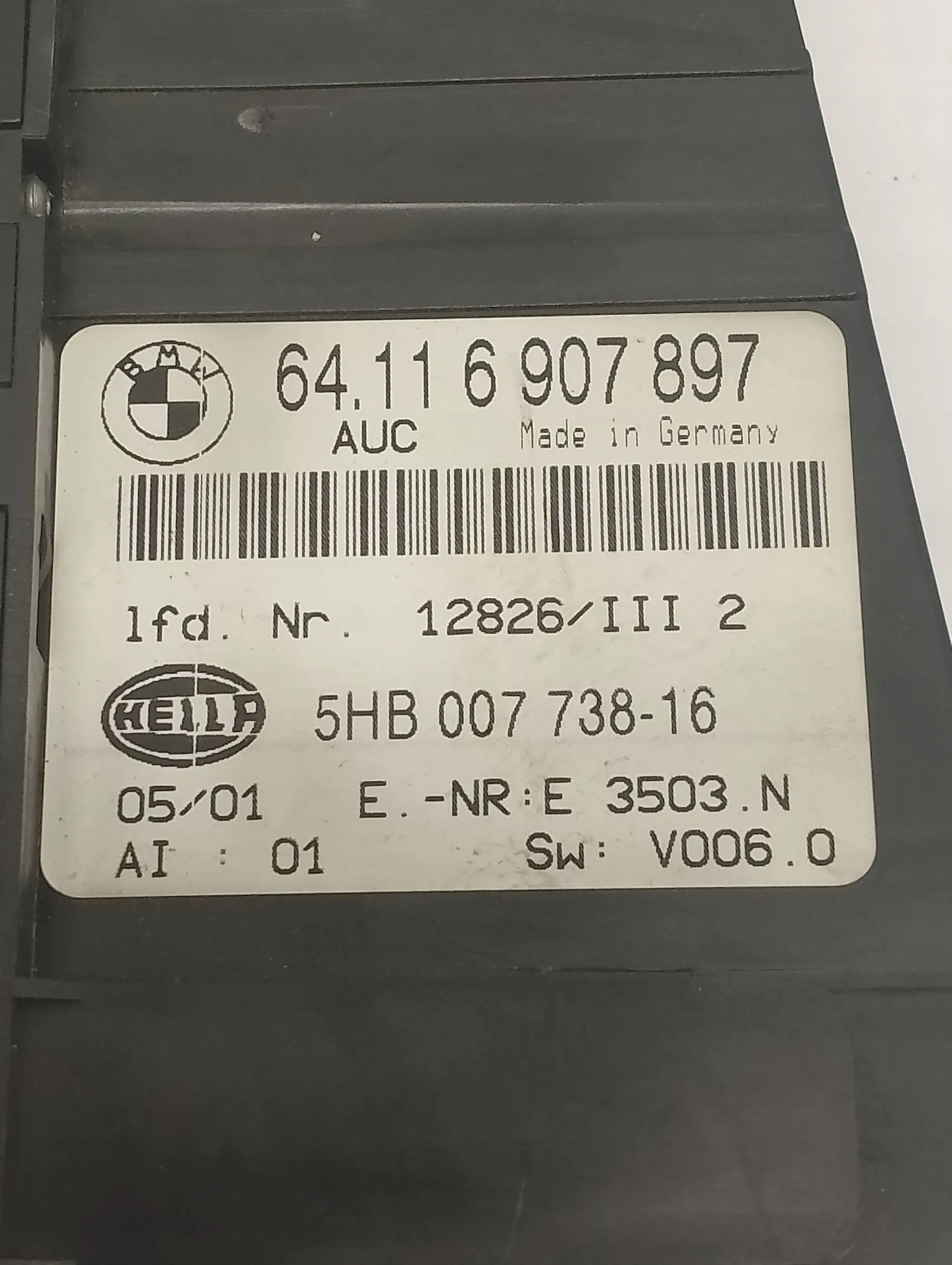 vezérlö panel szellőző BMW E46 6907897