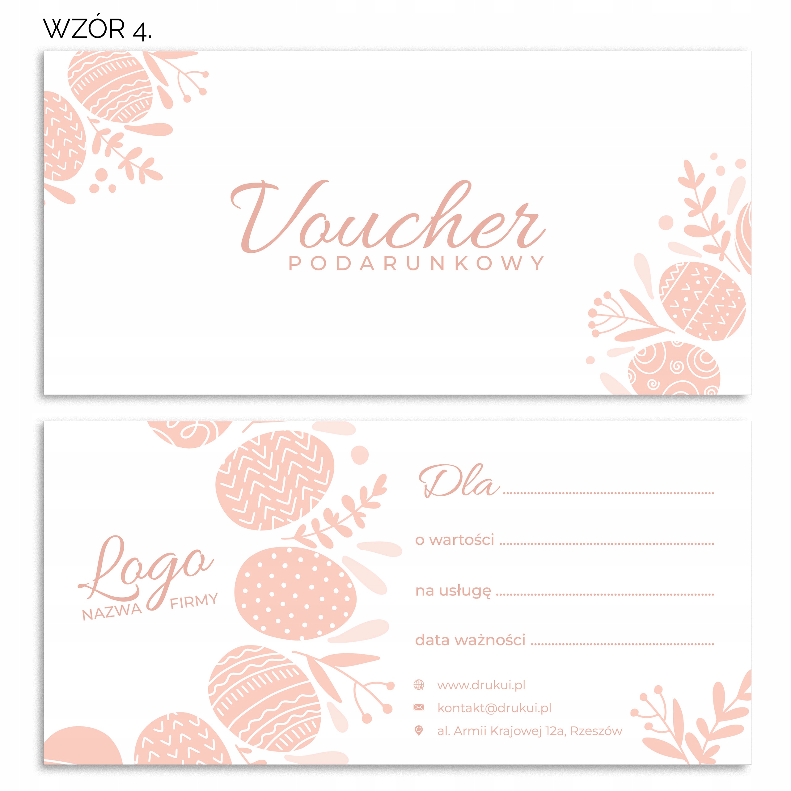 KREATOR VOUCHER DL ŚWIĄTECZNE WIELKANOC 100SZT. EAN (GTIN) 4036382300700