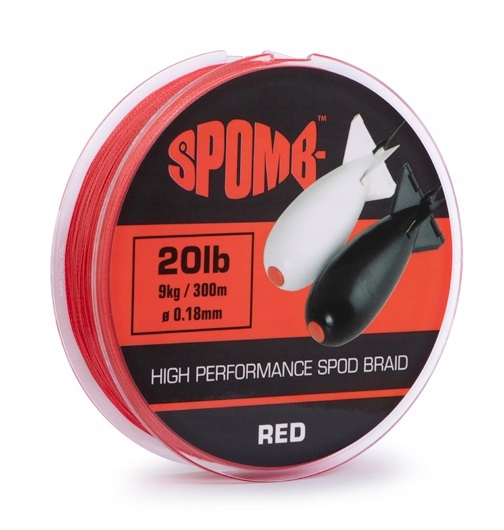 Plecionka Do Rakiety Czerwona 300m 9kg 20lb Spomb