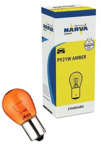10 x Narva Standard Żarówka PY21W 12V 21W