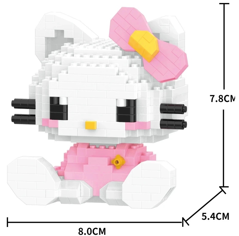 Klocki Hello Kitty Sanrio Figurka Kotek Duży Box Kod producenta 2001