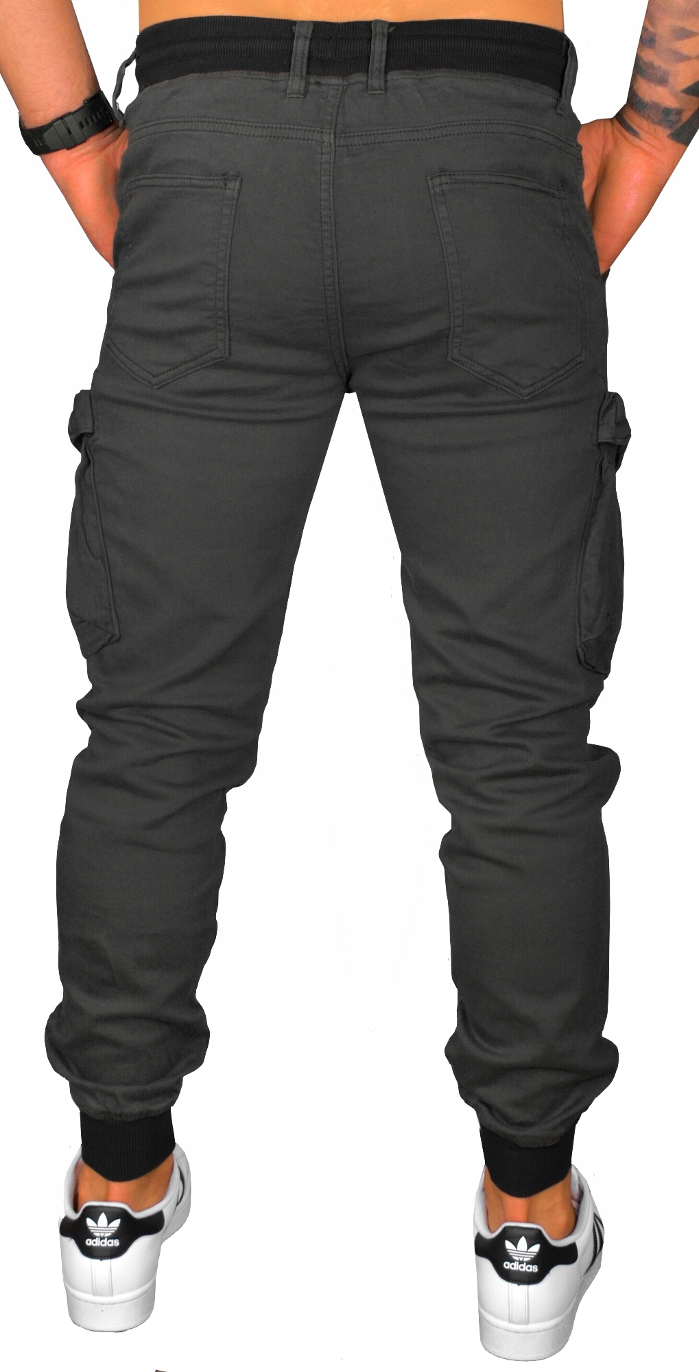 MĘSKIE JOGGERY BOJÓWKI SPODNIE ŚCIĄGACZE JAKOŚĆ Rozmiar M