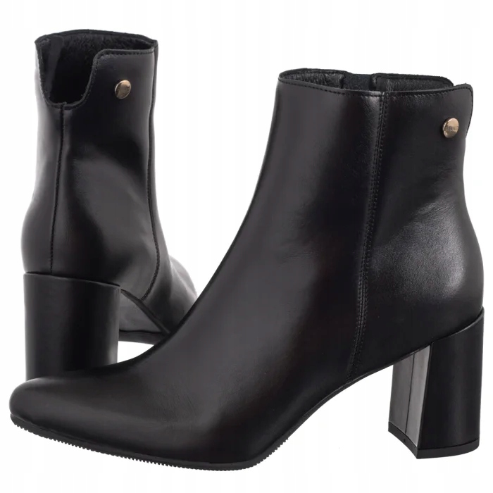 Dámské Kožené Boty Kotníkové Boty Ryłko Černé F7VL2_T4 _9TZ Black