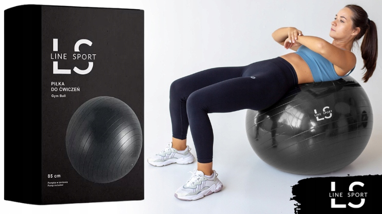 PIŁKA REHABILITACYJNA DO ĆWICZEŃ GIMNASTYCZNA W CIĄŻY 85CM PROFESJONALNA LS EAN (GTIN) 5905123602184