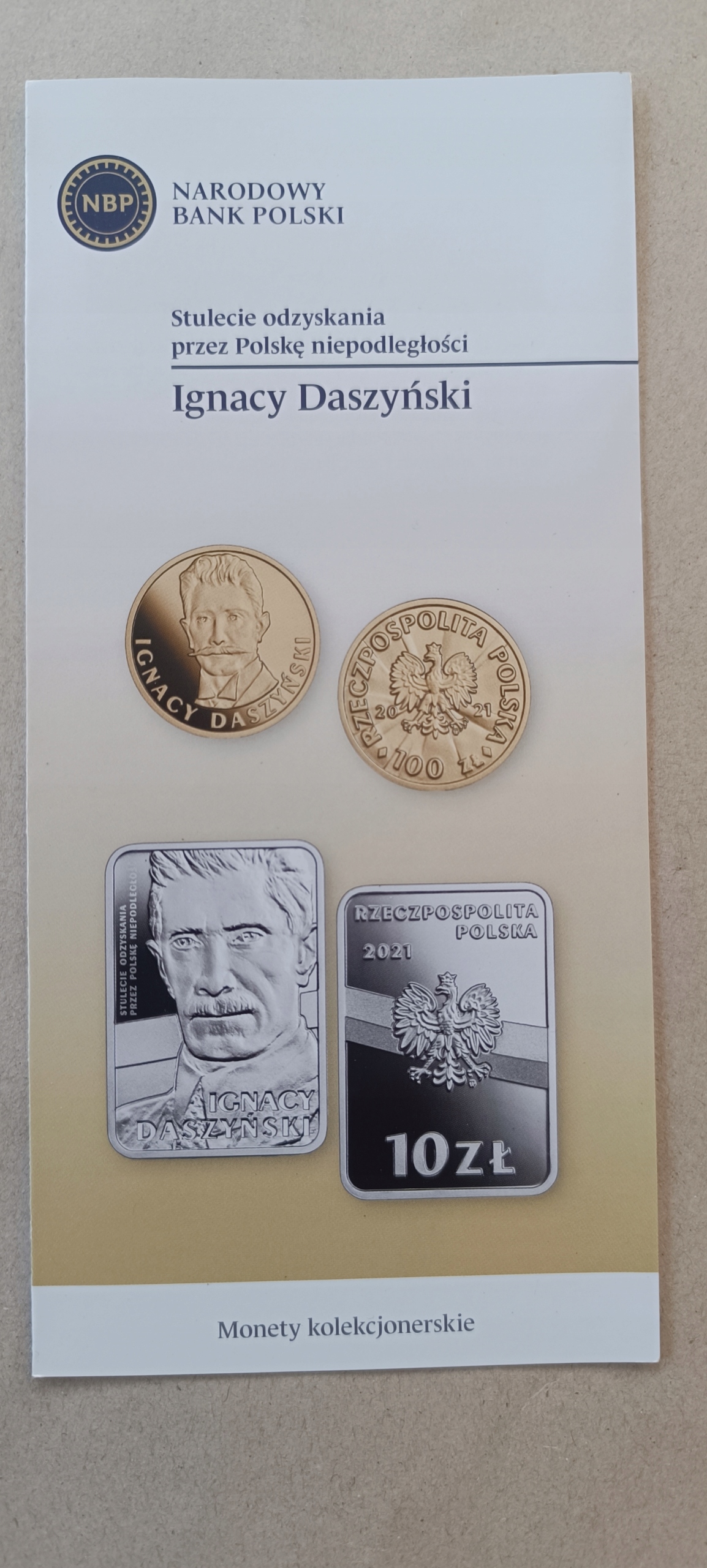 FOLDERY Z NBP , 20 SZTUK , IGNACY DASZYŃSKI