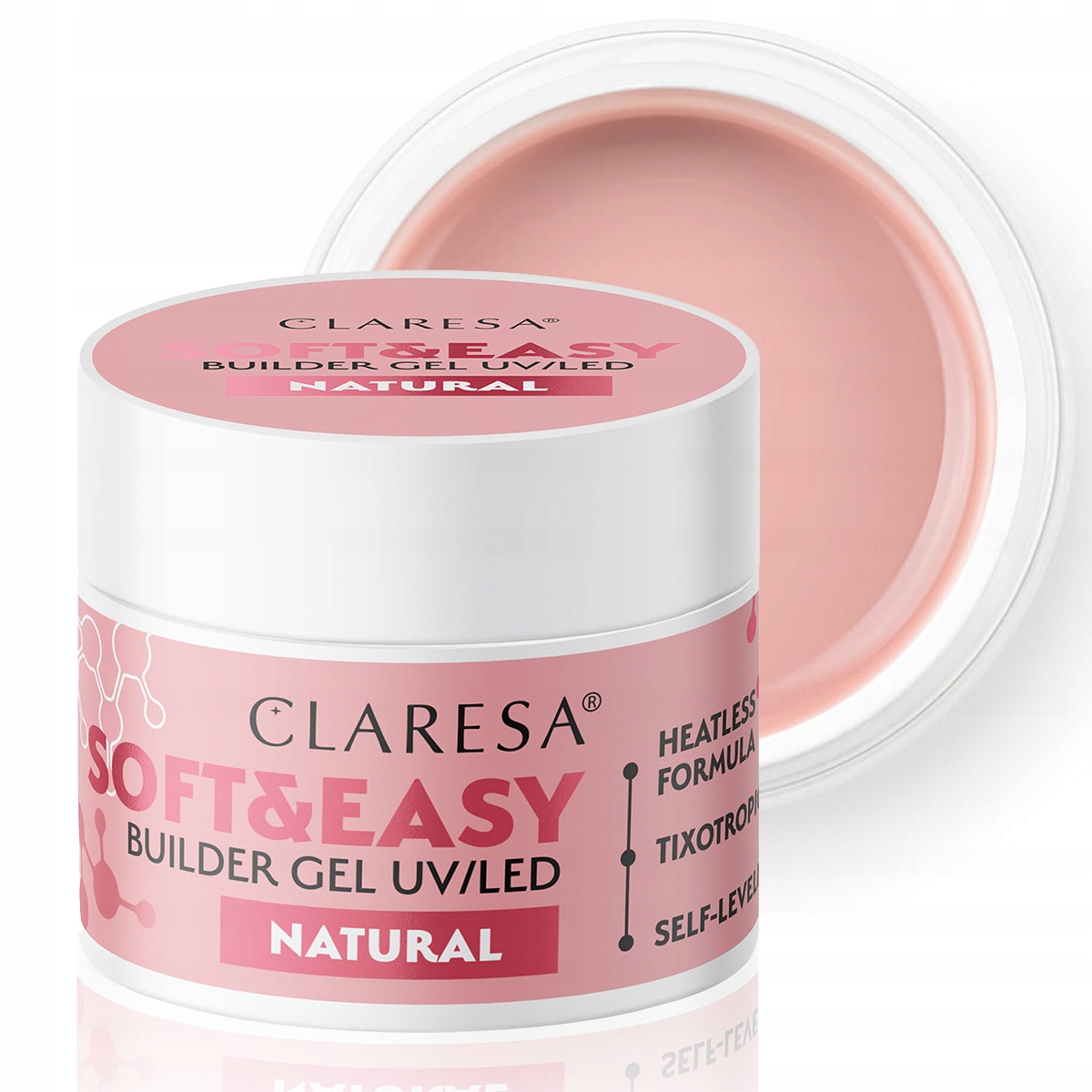 

Claresa żel budujący gel do paznokci Natural 12g