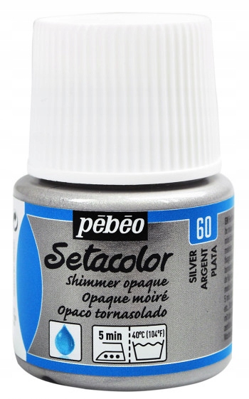 Farba Do Tkanin Setacolor Metallic 45ML Silver