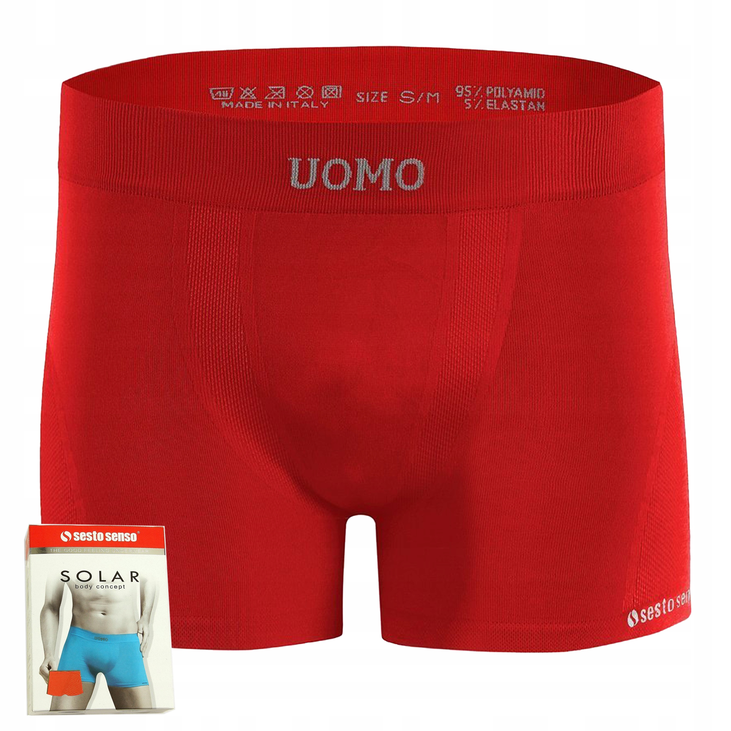 

Bokserki Sesto Senso Solar Bezszwowe Czerwone L/XL