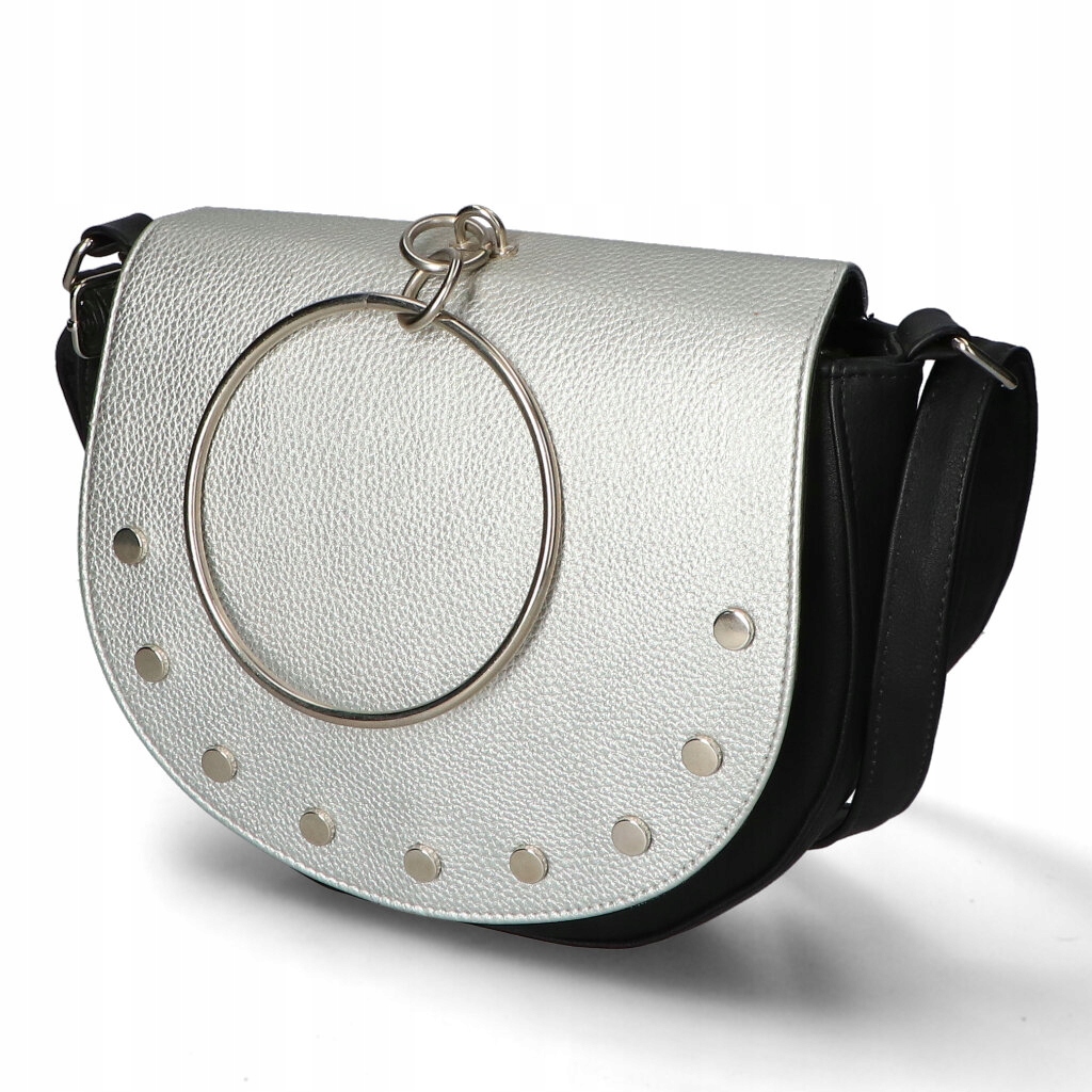 Dámská kabelka 19008 Černá/Stříbrná