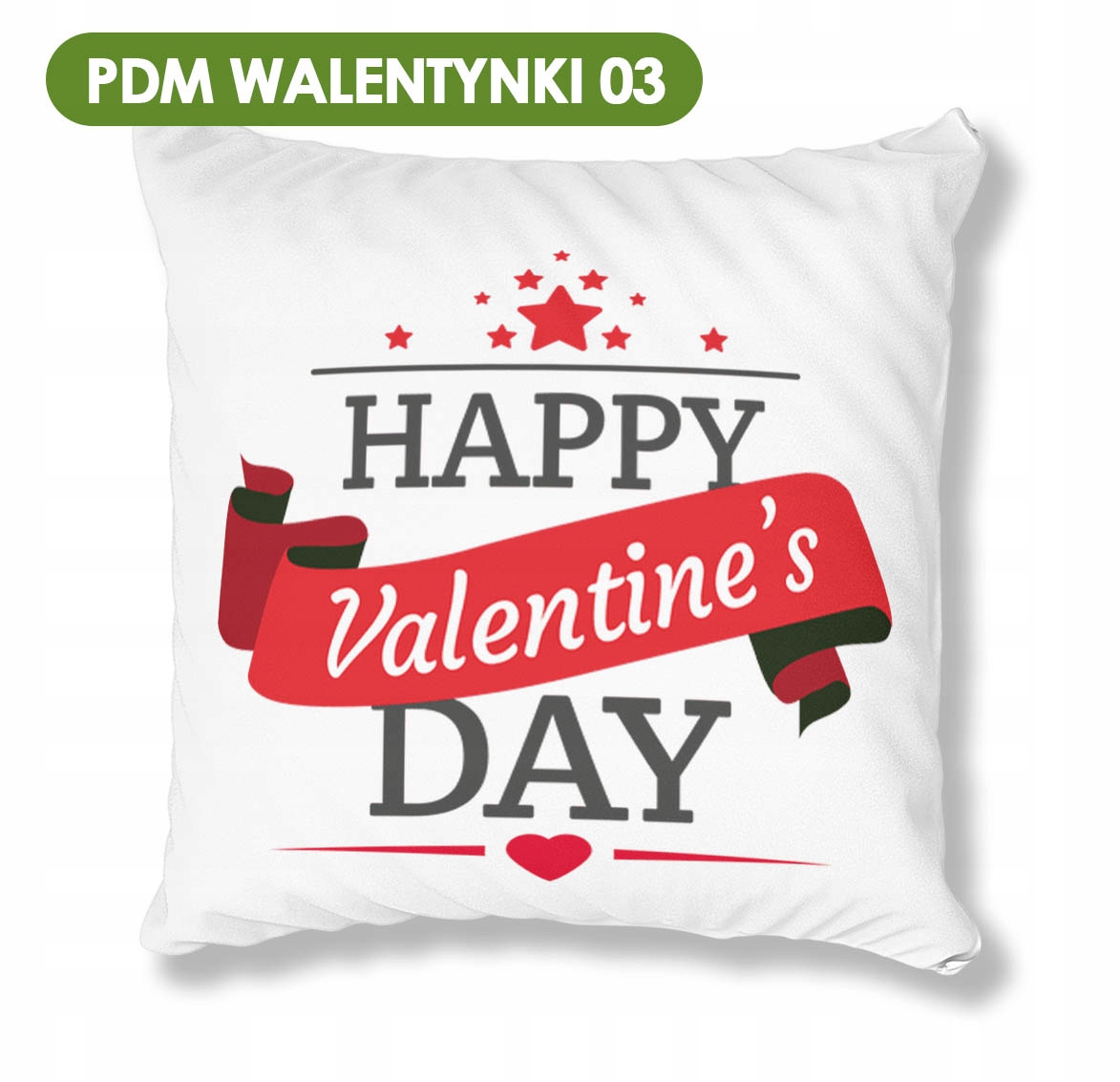 PODUSZKA BIAŁA PDM DZIEŃ KOBIET 03 IDEALNY PREZENT Szerokość produktu 40 cm