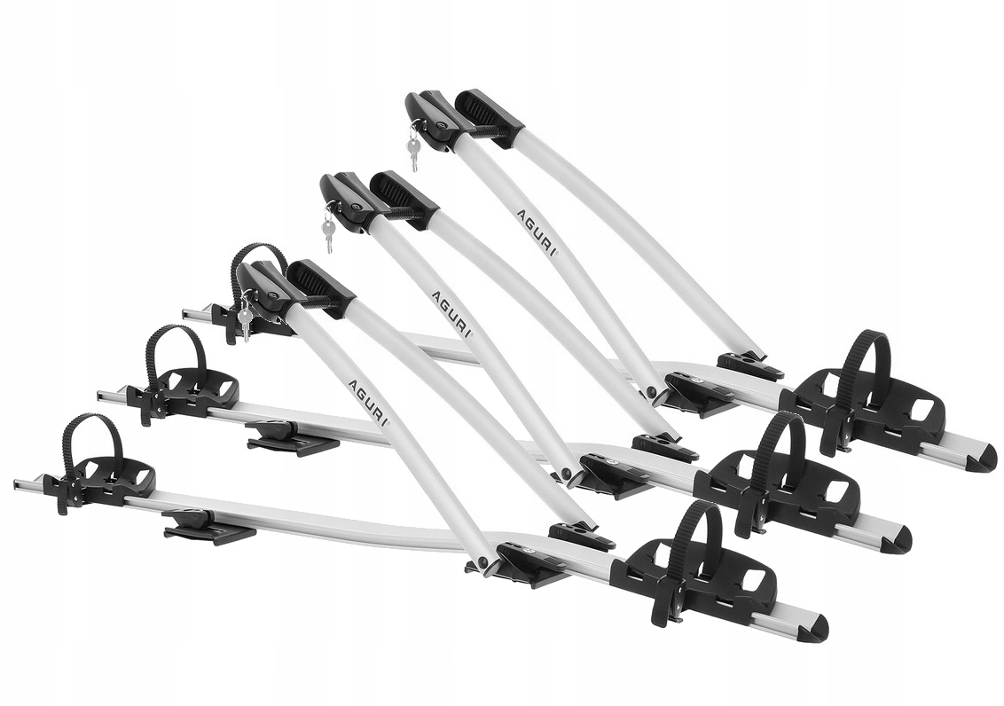 3x Aguri Bagaznik rowerowy Acuda III Silver NOWOSC