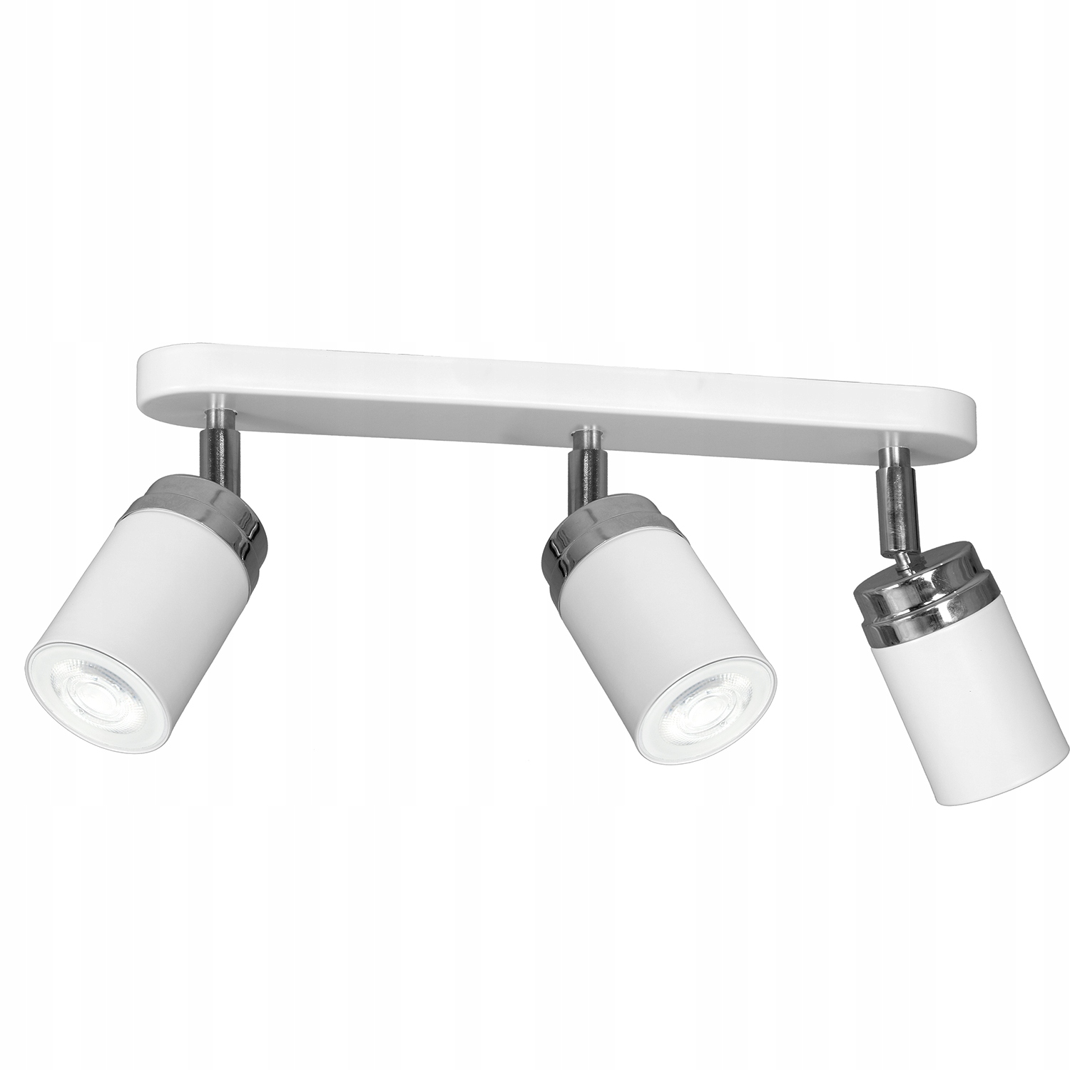 Stropní svítidlo 3xGU10 15W Luminex Reno bílá/chrom, nastavitelné reflektory