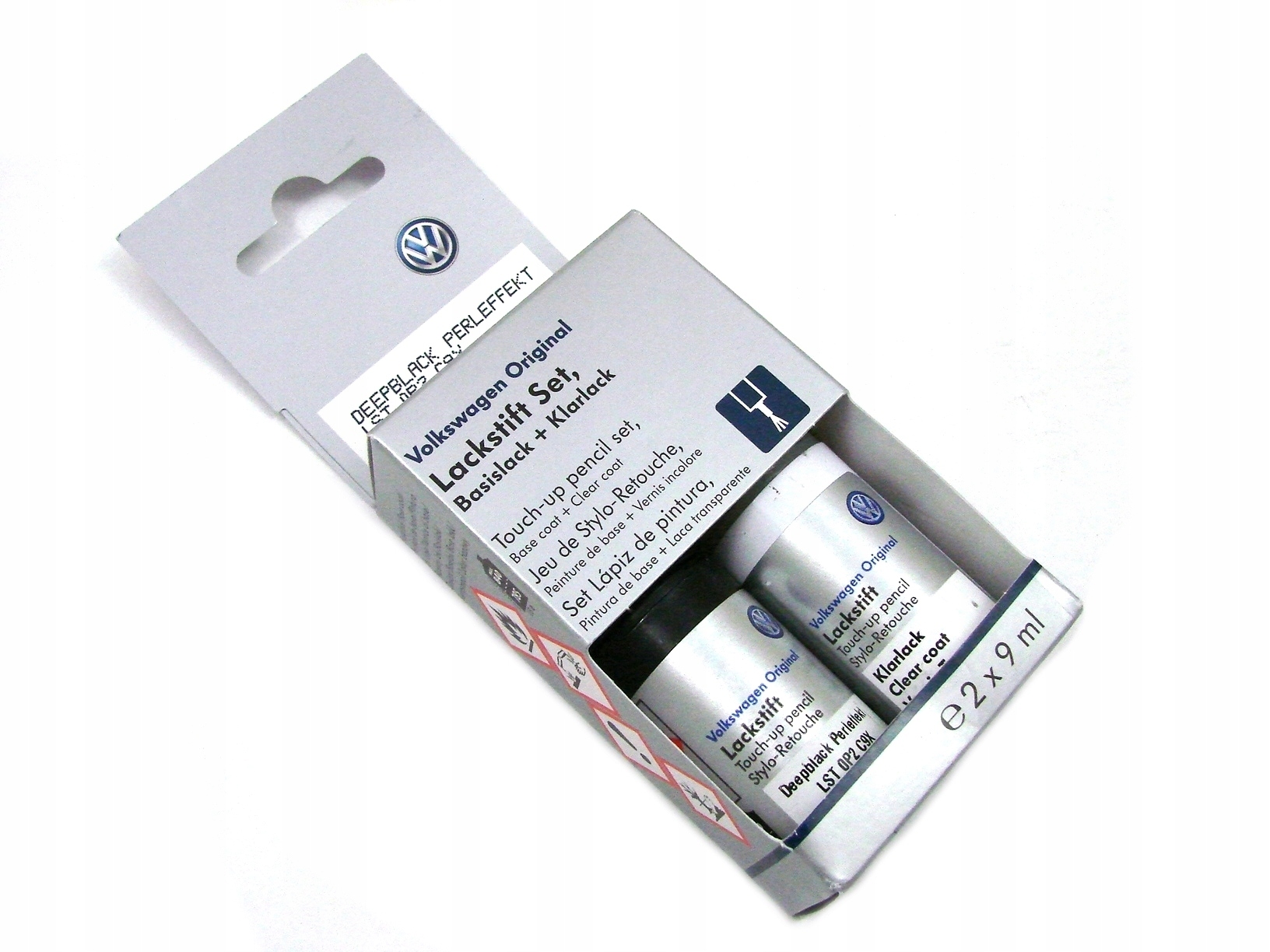 Lakier LC9X oryginlany VW Audi zaprawka zestaw do rys Deepblack perła