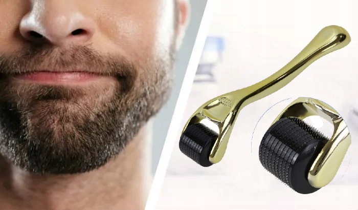 ROLLER DO BRODY ZAROSTU DERMA POROST WAŁEK WĄS