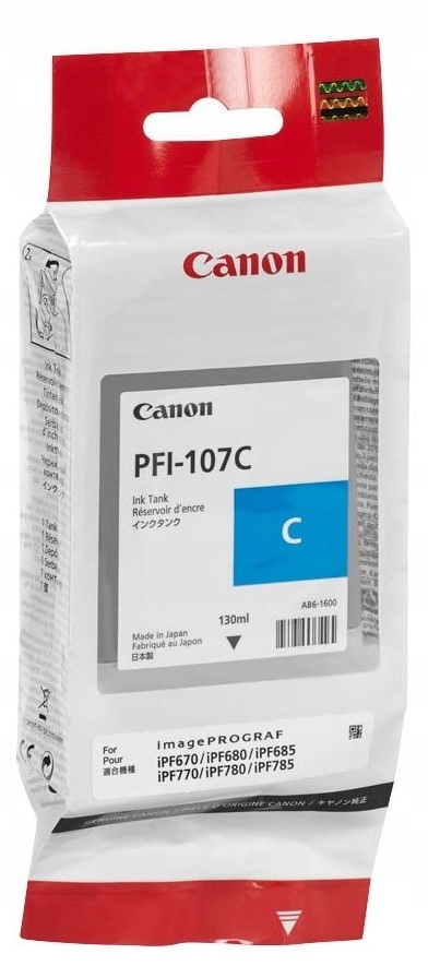 Originálny atrament PFI-107C 6706B001 pre Canon iPF 680 685 780 785 (2027)
