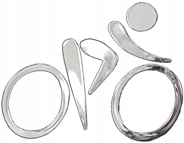 

Rowerzystka Naklejka Na Samochód Niklowana