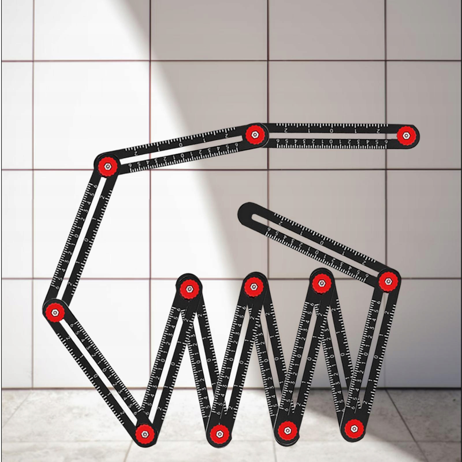 Wielokątna linijka do pozycjonowania płytek Typ mechaniczna