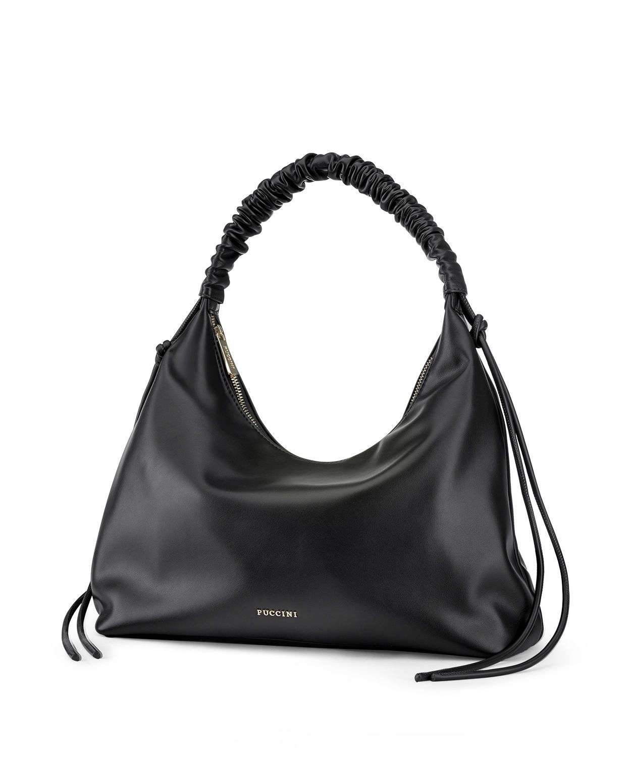 Torebka Damska Mała Typu Hobo Puccini Czarna BK2241215S-1