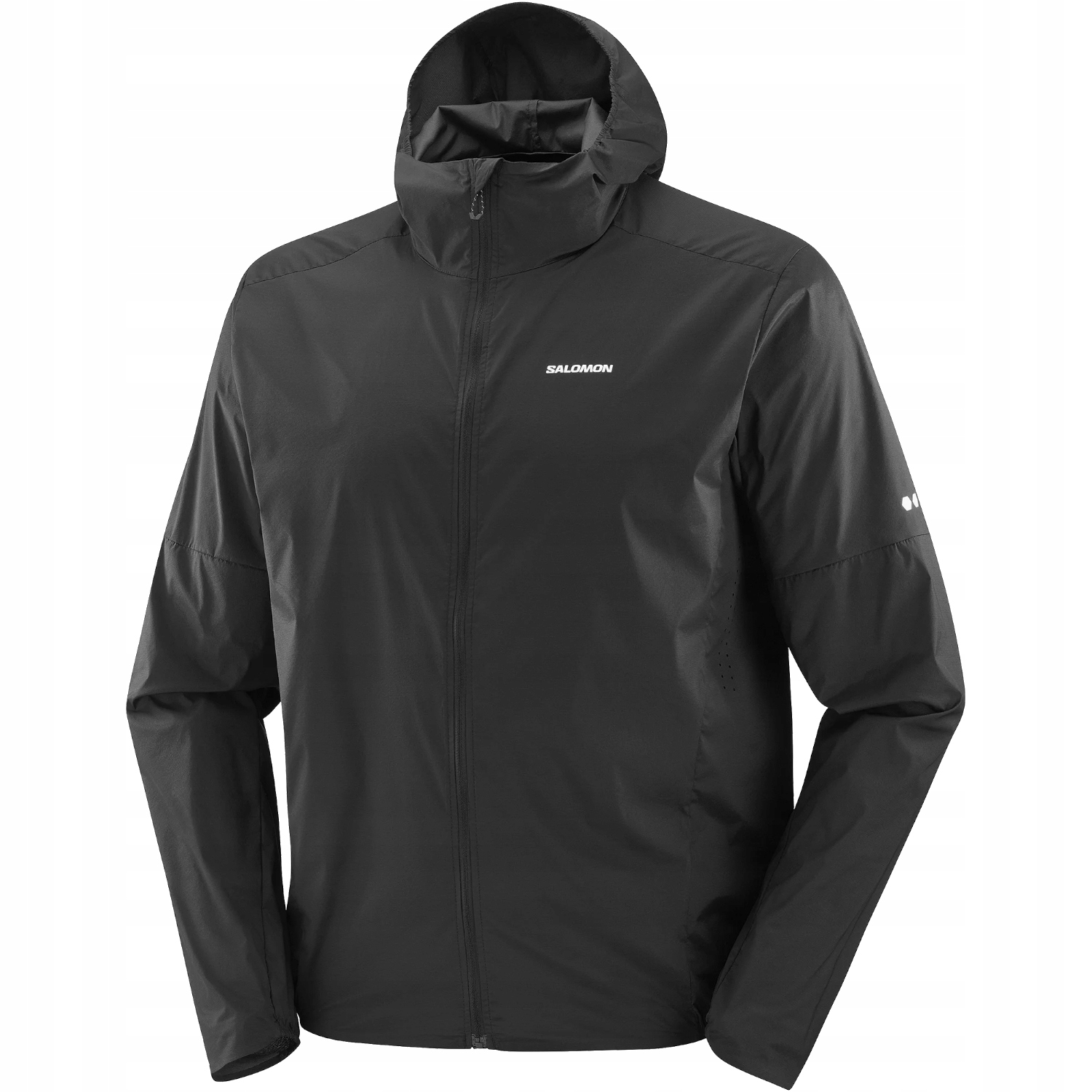 Salomon Sense Aero Wind Jkt M [M] Pánská bunda Polyamid Černá