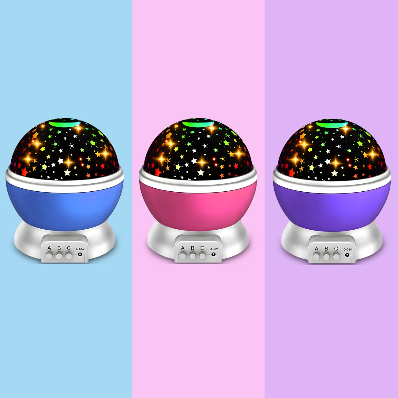 PROJEKTOR GWIAZD NIEBA OBROTOWA LAMPKA NOCNA 2W1 RZUTNIK PREZENT DLA DZIECI Stan opakowania oryginalne