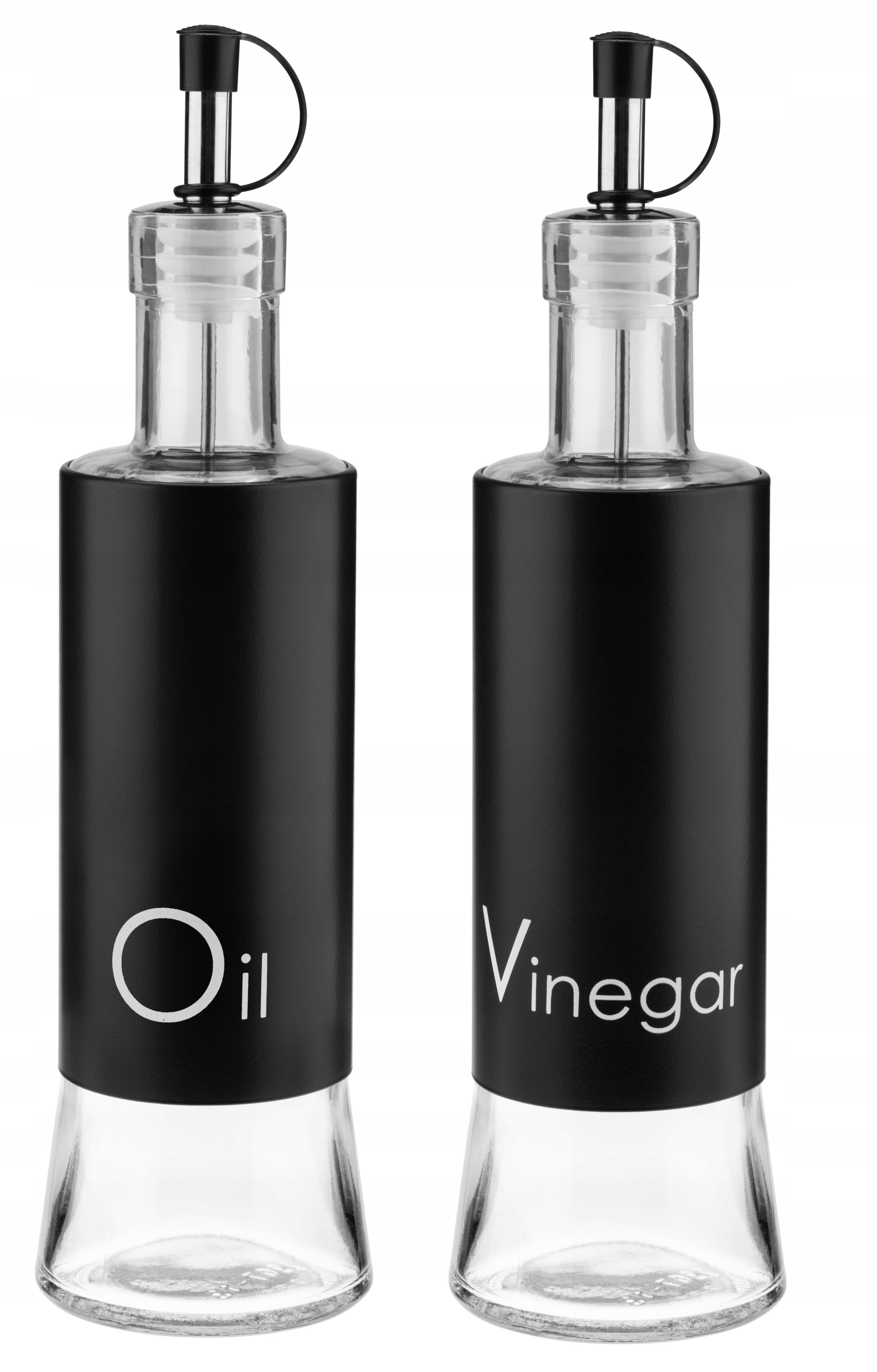 

Czarny Dozownik Butelka na oliwę ocet magi Zestaw