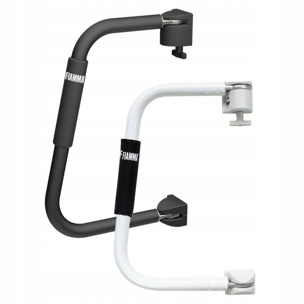 Držák zábradlí a zámek pro dveře karavanu Fiamma Security 46 (černý)