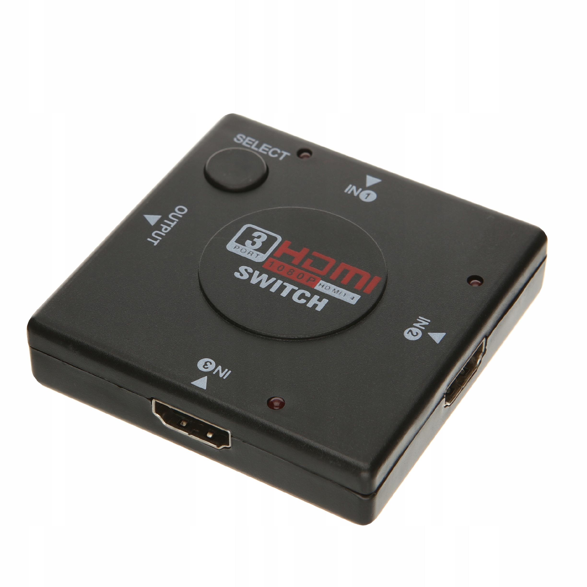 

Switch 3x Hdmi Przełącznik Rozdzielacz Full Hd