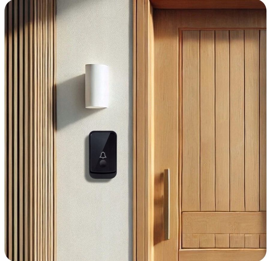 BEZPRZEWODOWY DZWONEK DO DRZWI PROSTY INSTALACJA ZASILANIE BATERYJNE Informacje o bezpieczeństwie CE