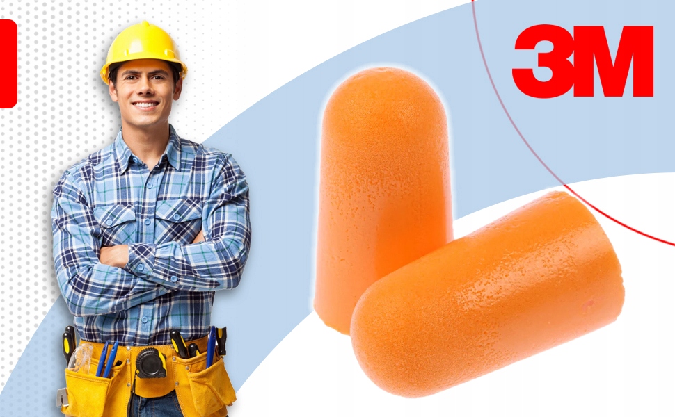 Wkładki, zatyczki do uszu do spania 3M 1100 25 par Model 1100