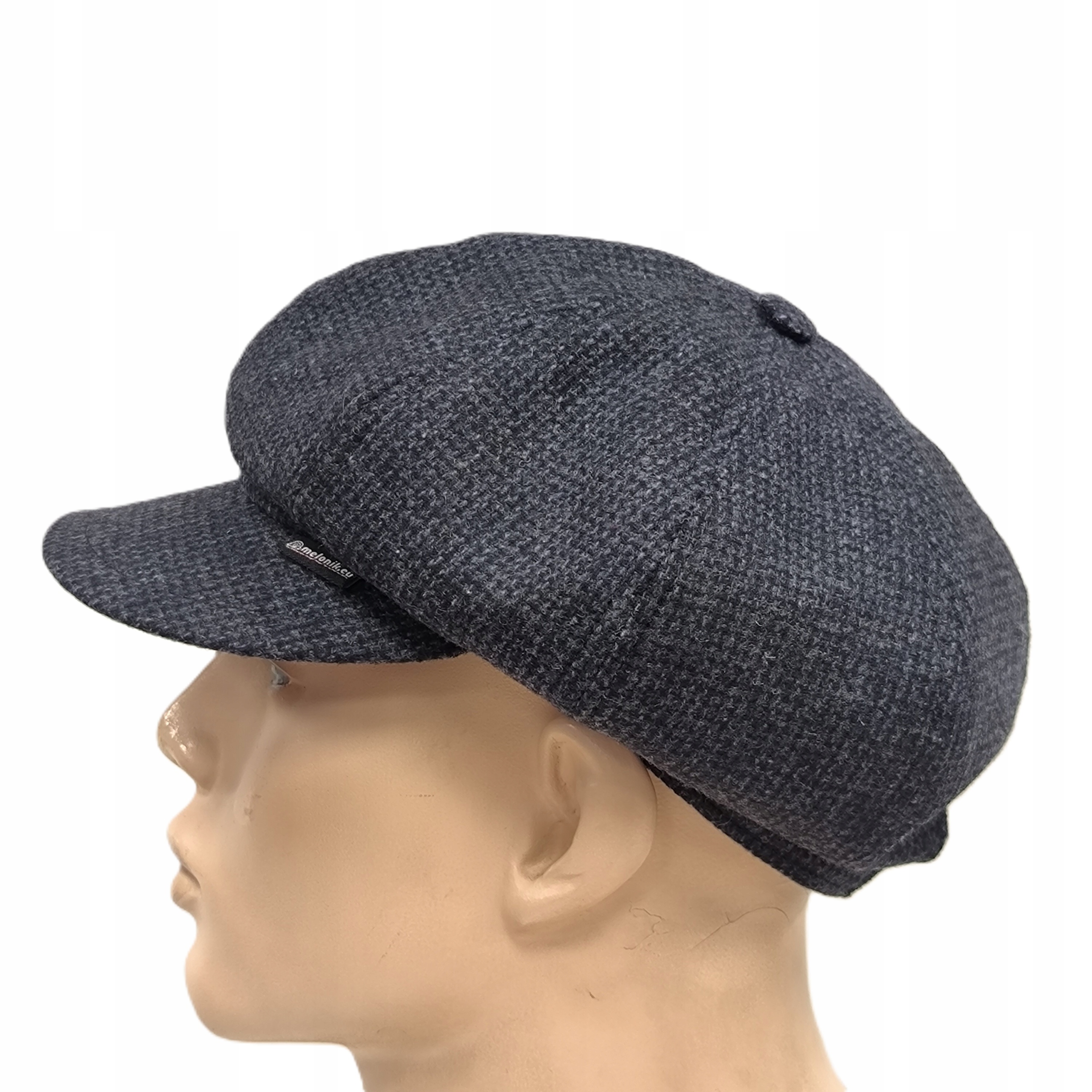 Pánský dámský kabát s kšiltem Námořnická Modrá Štruks Leninů Peaky Blinders 56 cm