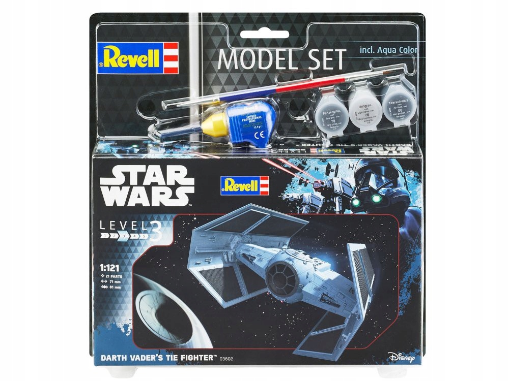 Star Wars Darth Vader's Tie Fighter barvy Revell 63602
