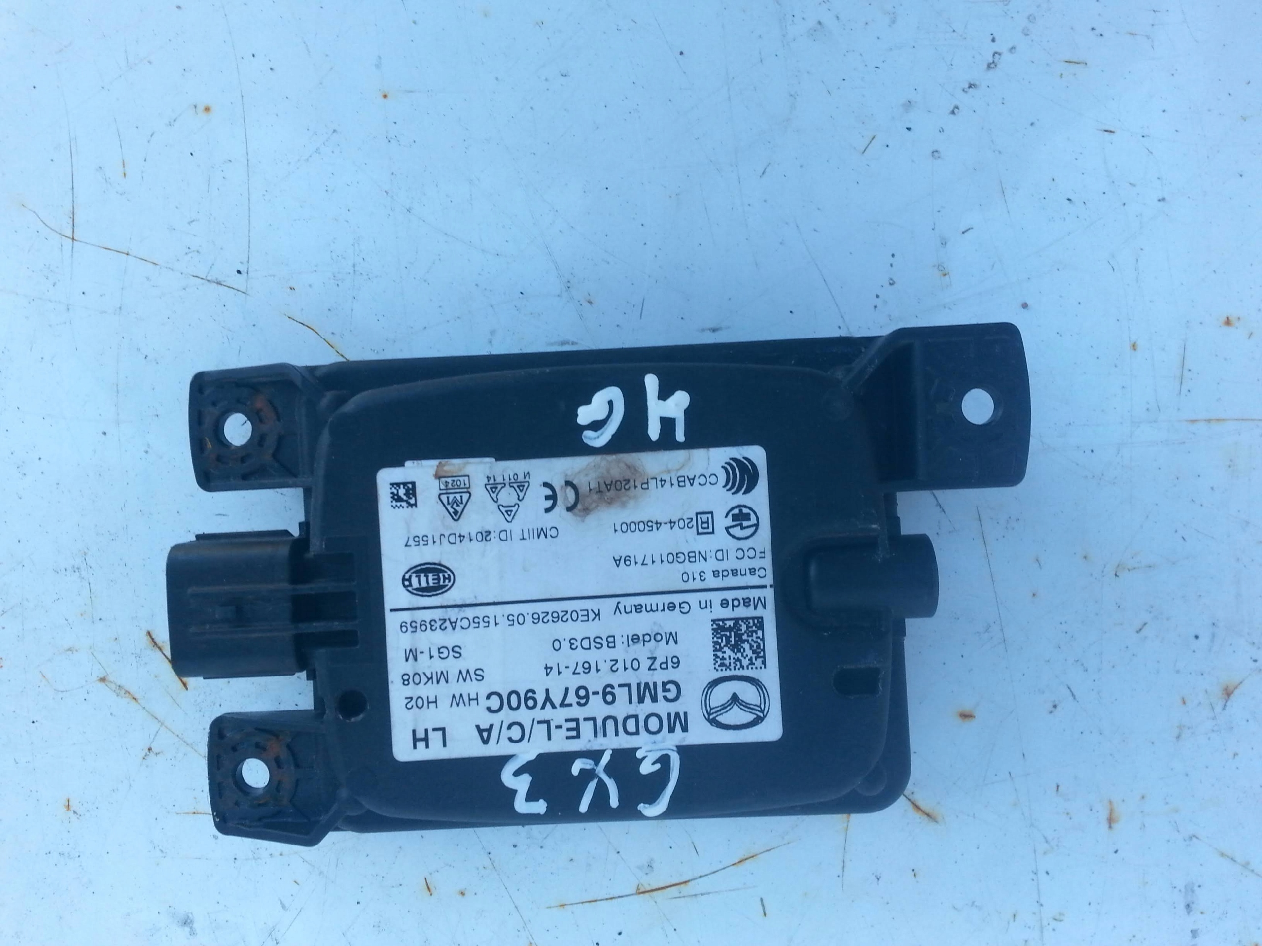 GML967Y90C GML9-67Y90C - MAZDA 6 GJ 2013-МОДУЛЬ РАДАР МОДУЛЬ ЛЕВЫЙ