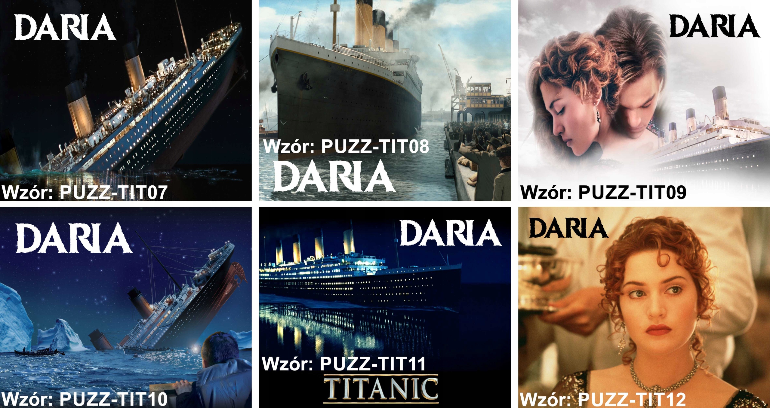 Puzzle + Név TITANIC MINTÁK A4 110 db-os Kollekció Studioland