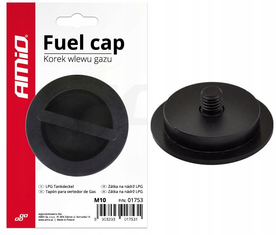 KOREK ZAŚLEPKA WLEWU GAZU 10MM, M10 ZATYCZKA LPG