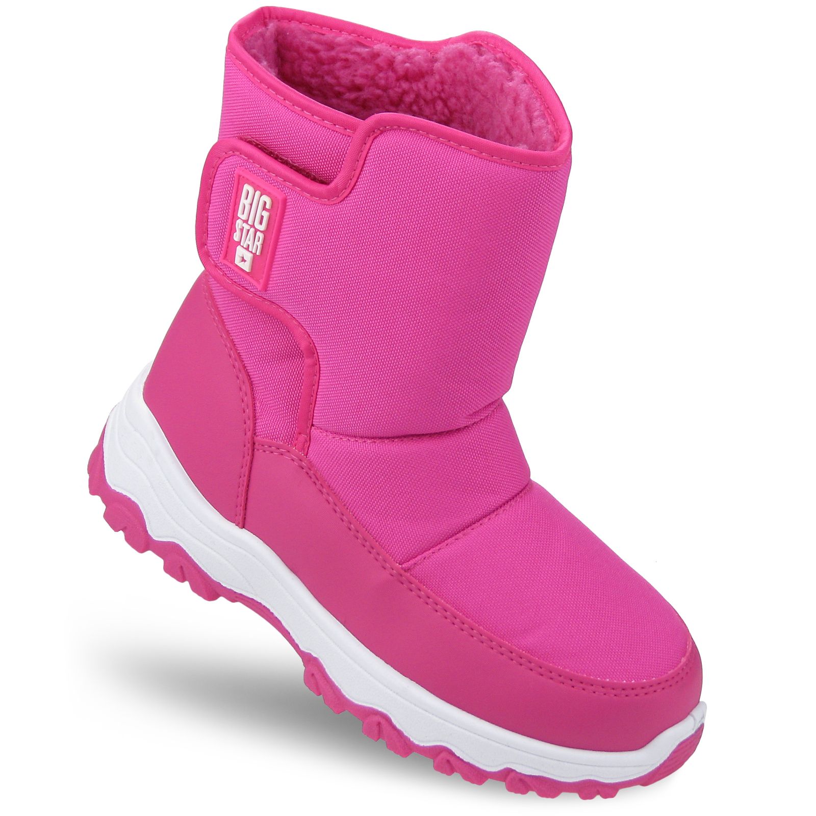 ŚNIEGOWCE buty dziecięce ZIMOWE ocieplane BIG STAR na rzepy MM374121 34