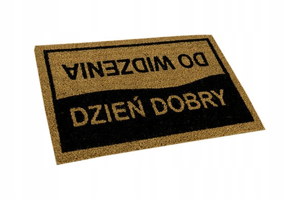 

40x60 cm Wycieraczka Kokos Dzień Doby Do Widzenia