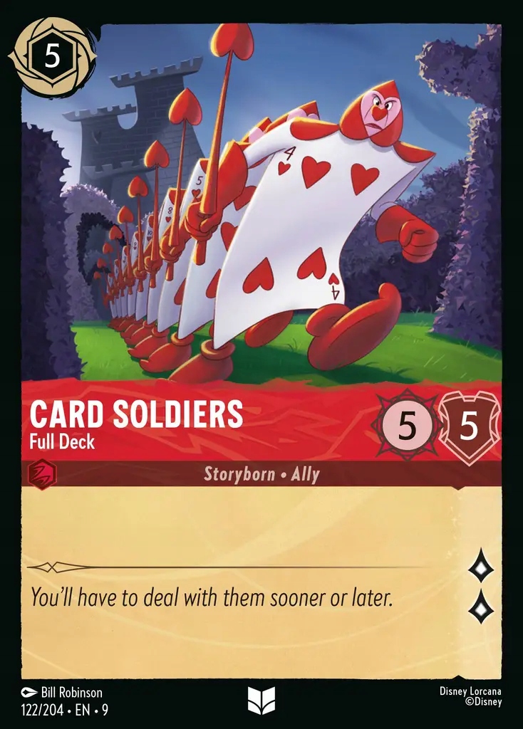 Disney Lorcana Card Soldiers Full Deck 9FAB #122