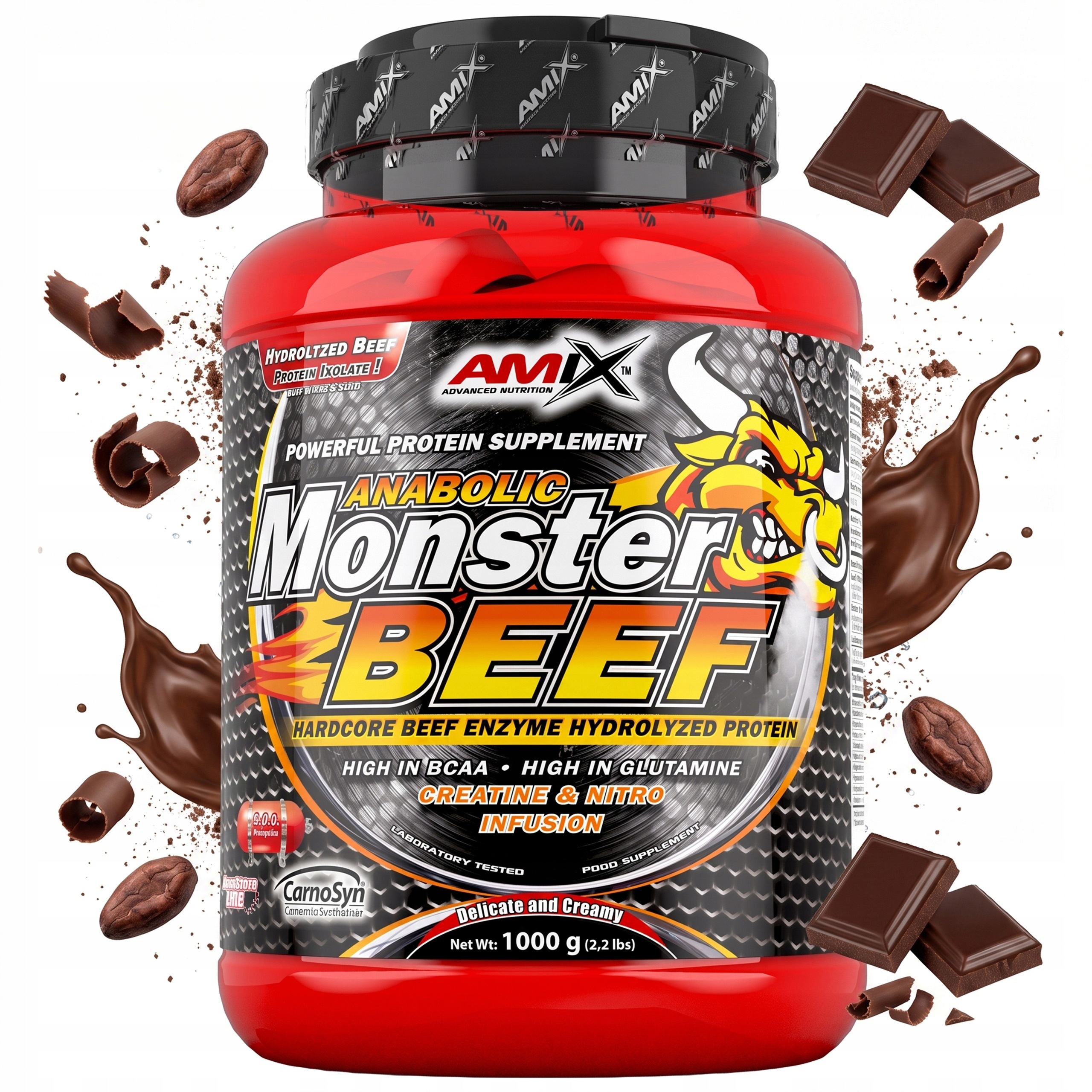 Hovězí protein hydrolyzát 90 procent 1 kg čokoláda bez laktózy a cukru Bcaa
