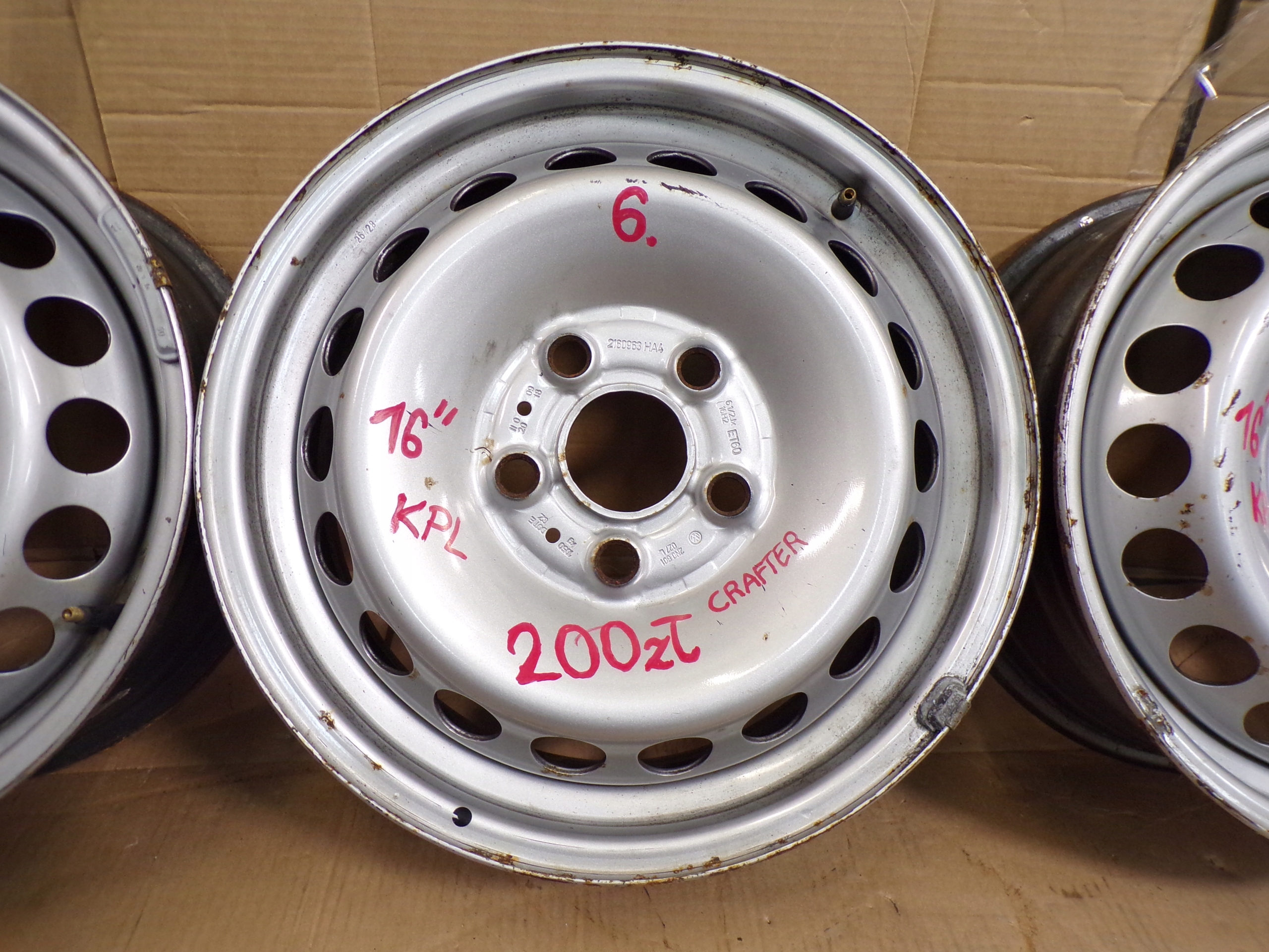 VW CRAFTER MAN 16- ORYGINALNE discs 4 SZTUKI 16 " 2N0601027