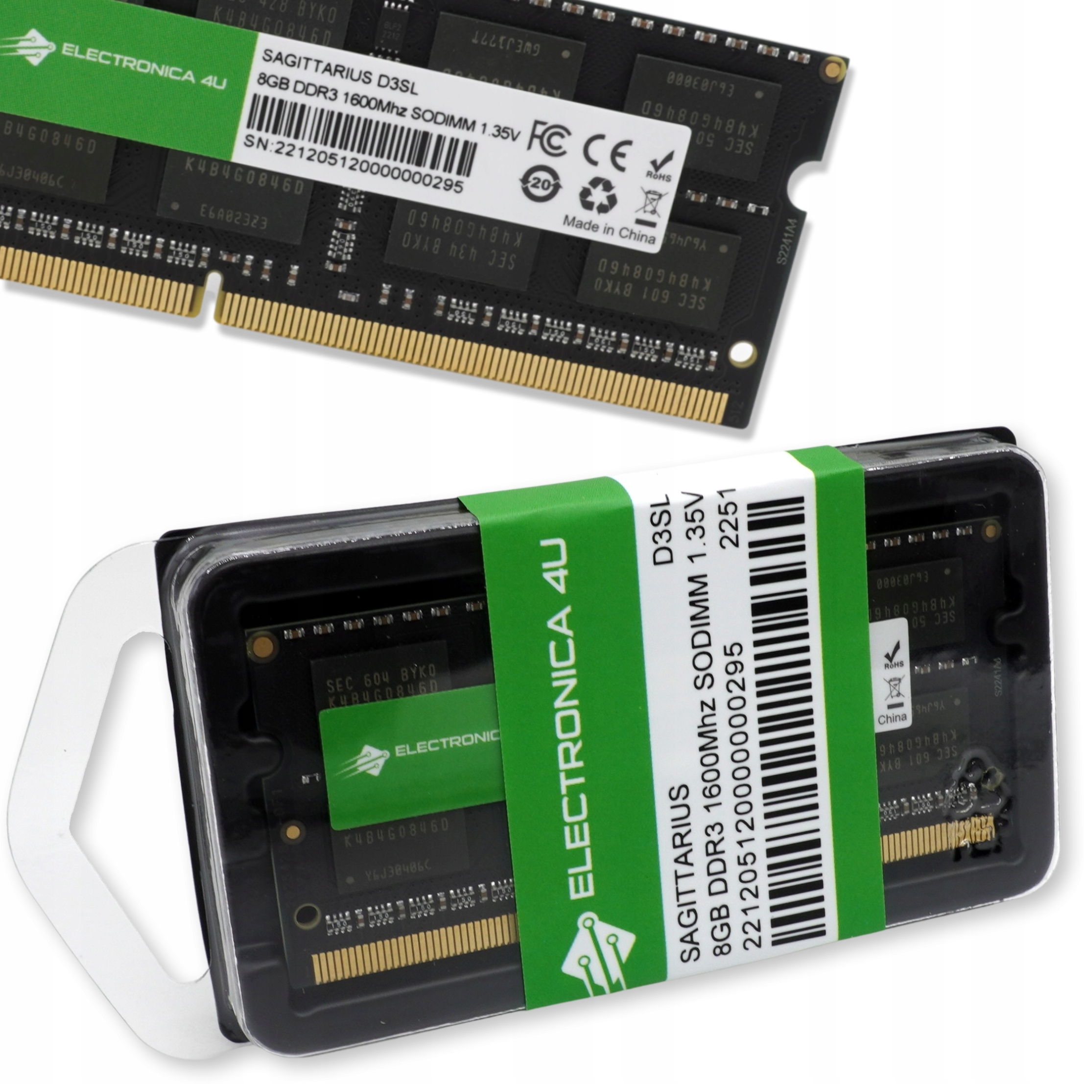 

Pamięć Ram Sagittarius DDR3L 8GB 1,35V 1600mHz