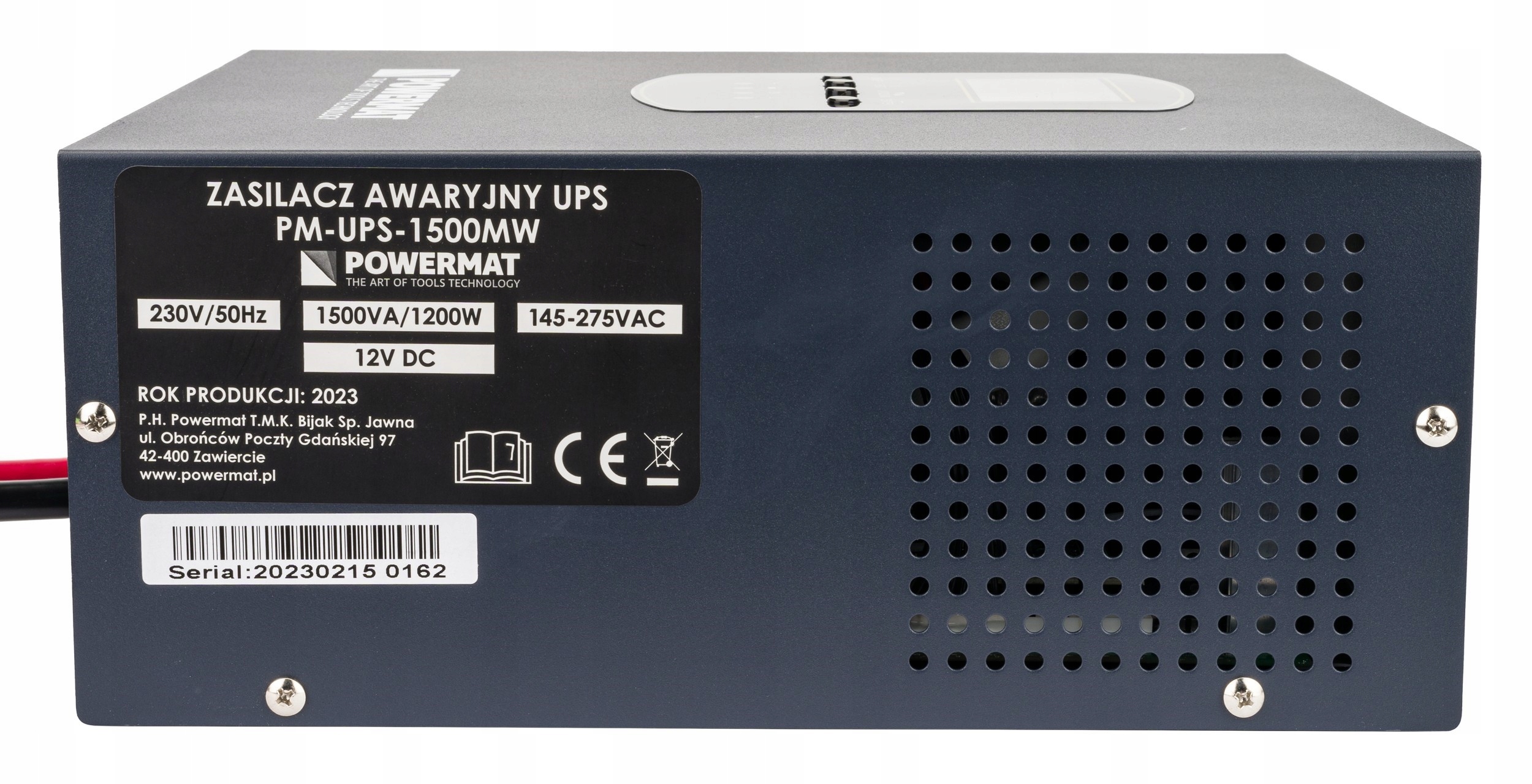 ZASILACZ AWARYJNY UPS LCD 1500VA 1200W DO PIECA CO Kształt napięcia wyjściowego czysta sinusoida