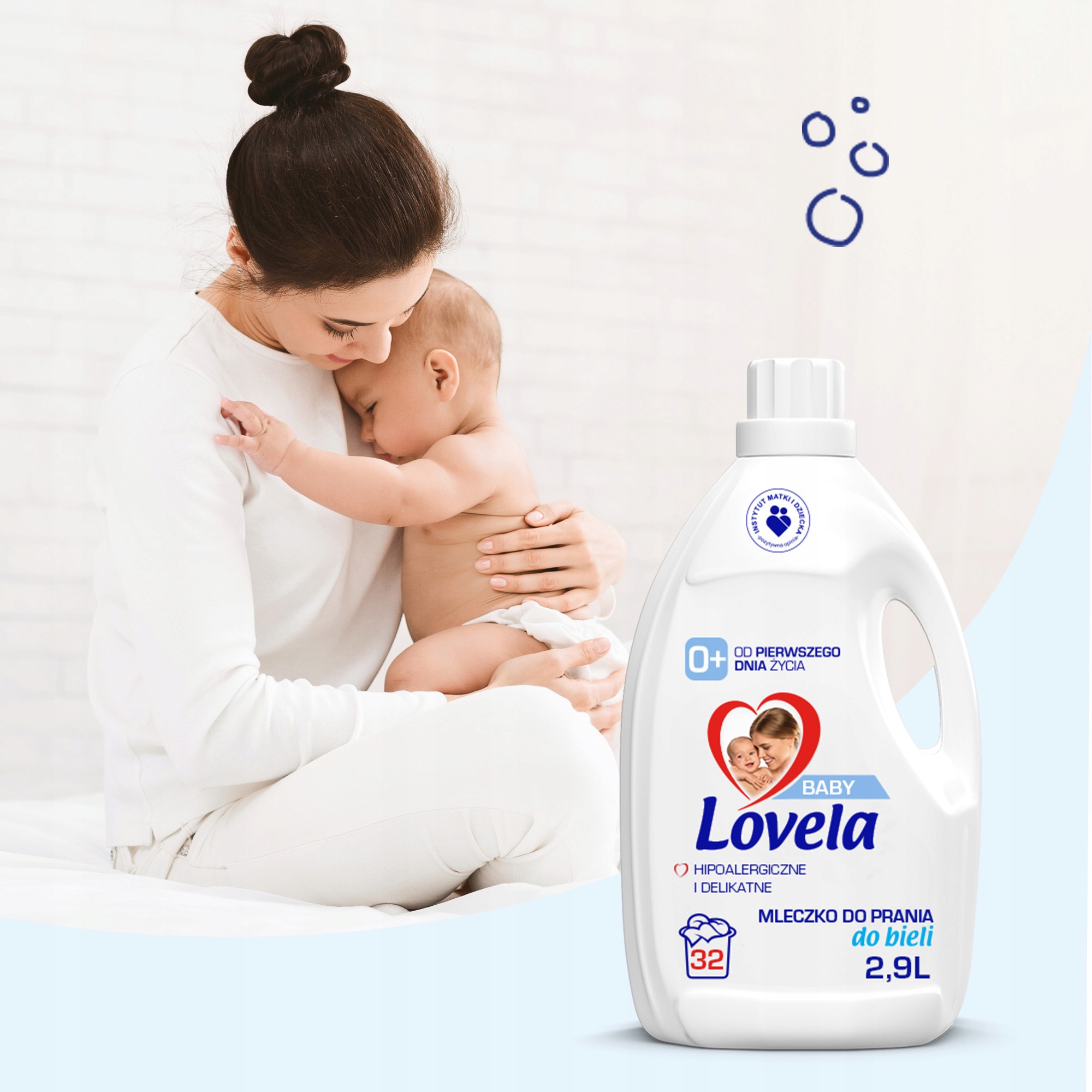 Lovela Baby hipoalergiczny płyn do prania białego mleczko dla dzieci 2,9 L Marka Lovela