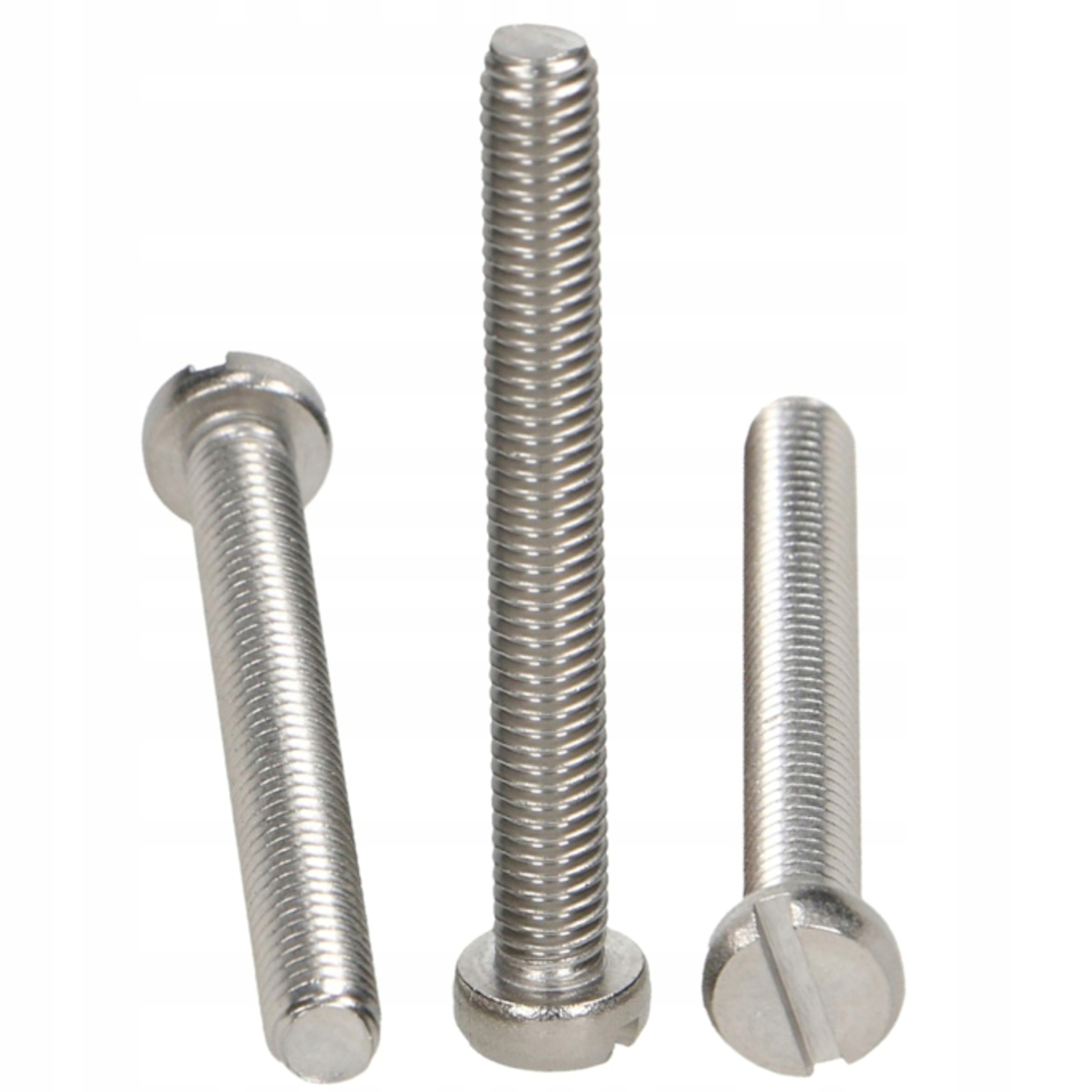 

M6x80 Śruba Walcowa Nacięcie Proste A2 5szt