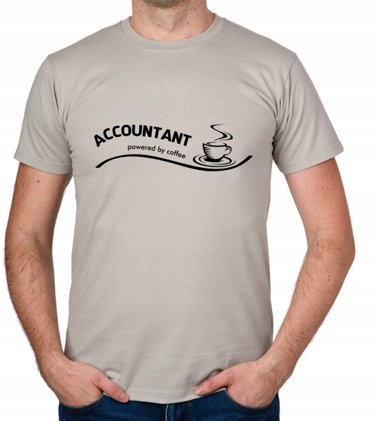 

koszulka Accountant powered by coffee prezent