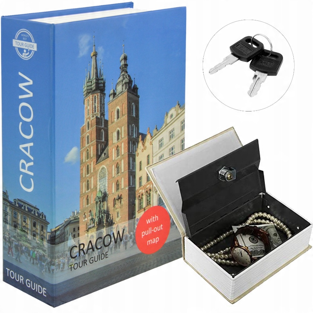 

Sejf Kaseta Metalowa Książka Skrytka Schowek