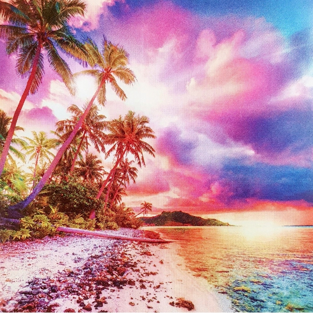 

Haft Diamentowy Mozaika Obraz Plaża Palmy 30X30 CM
