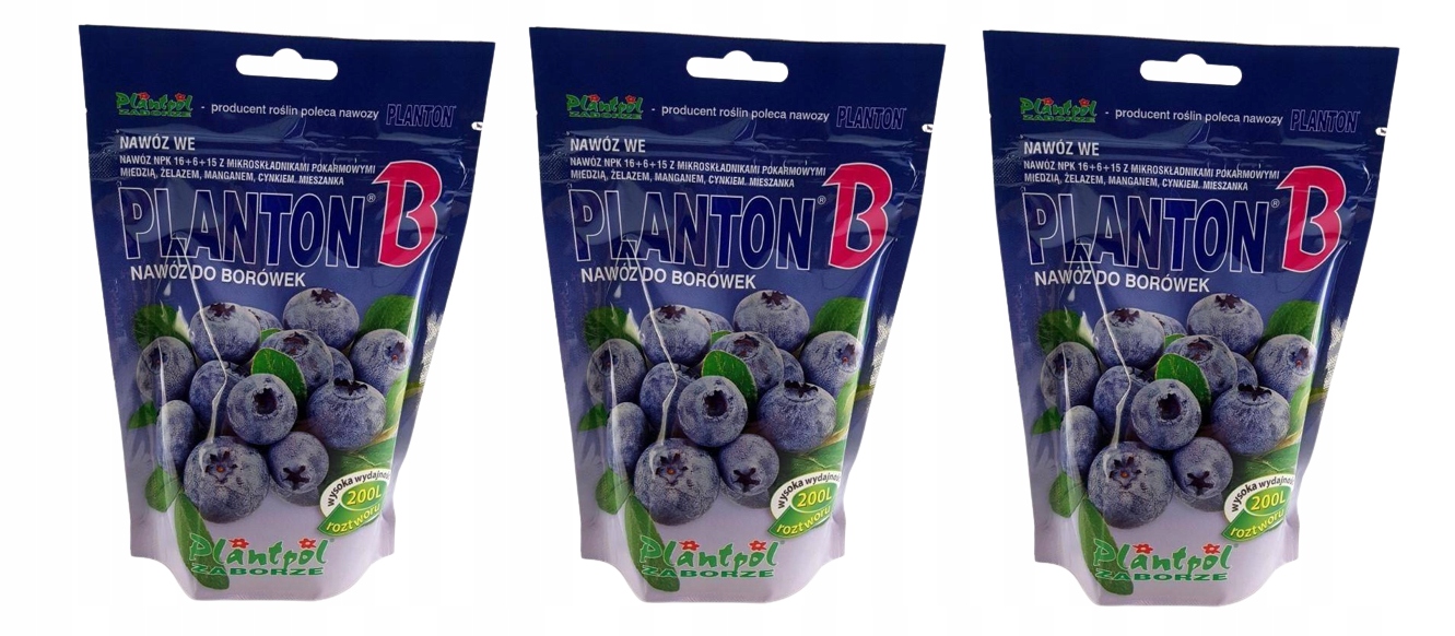 

Planton B 3x 200 g Nawóz do borówek kwasolubnych