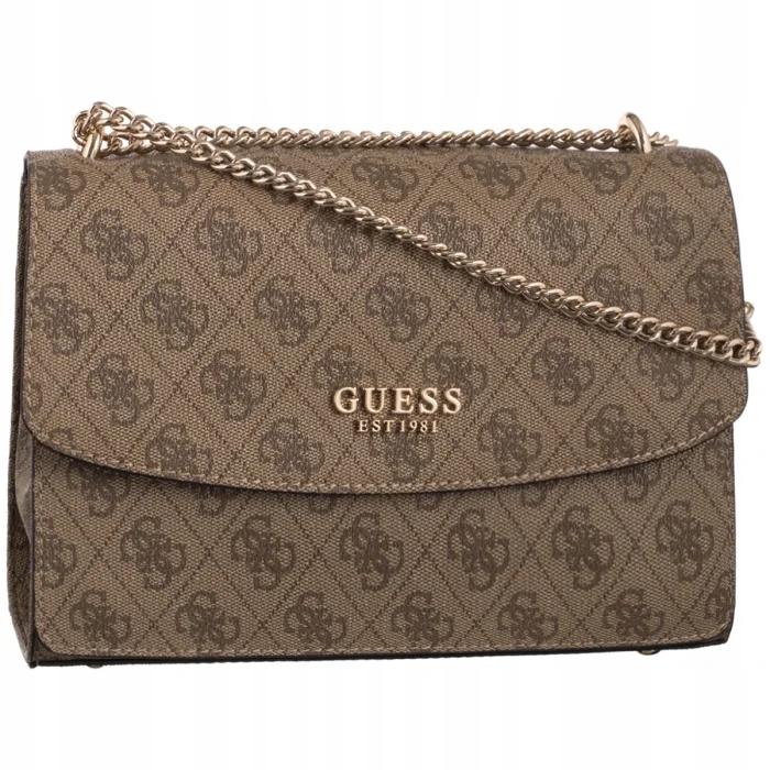 Dámská kabelka Guess Calista Convertible Xbody Flap HWSG73 Béžová